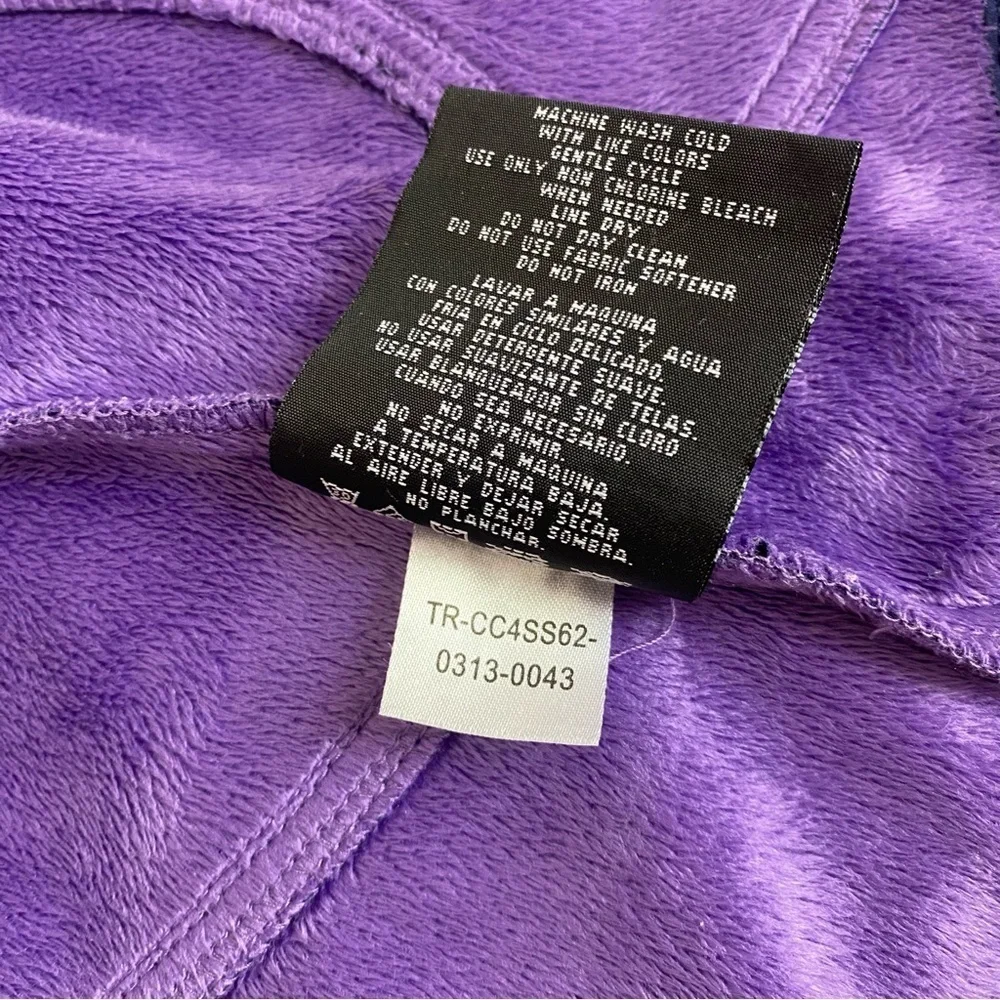 Double Diamond Purple Zip Up Soft Shell Water Resistant Jacket Size L